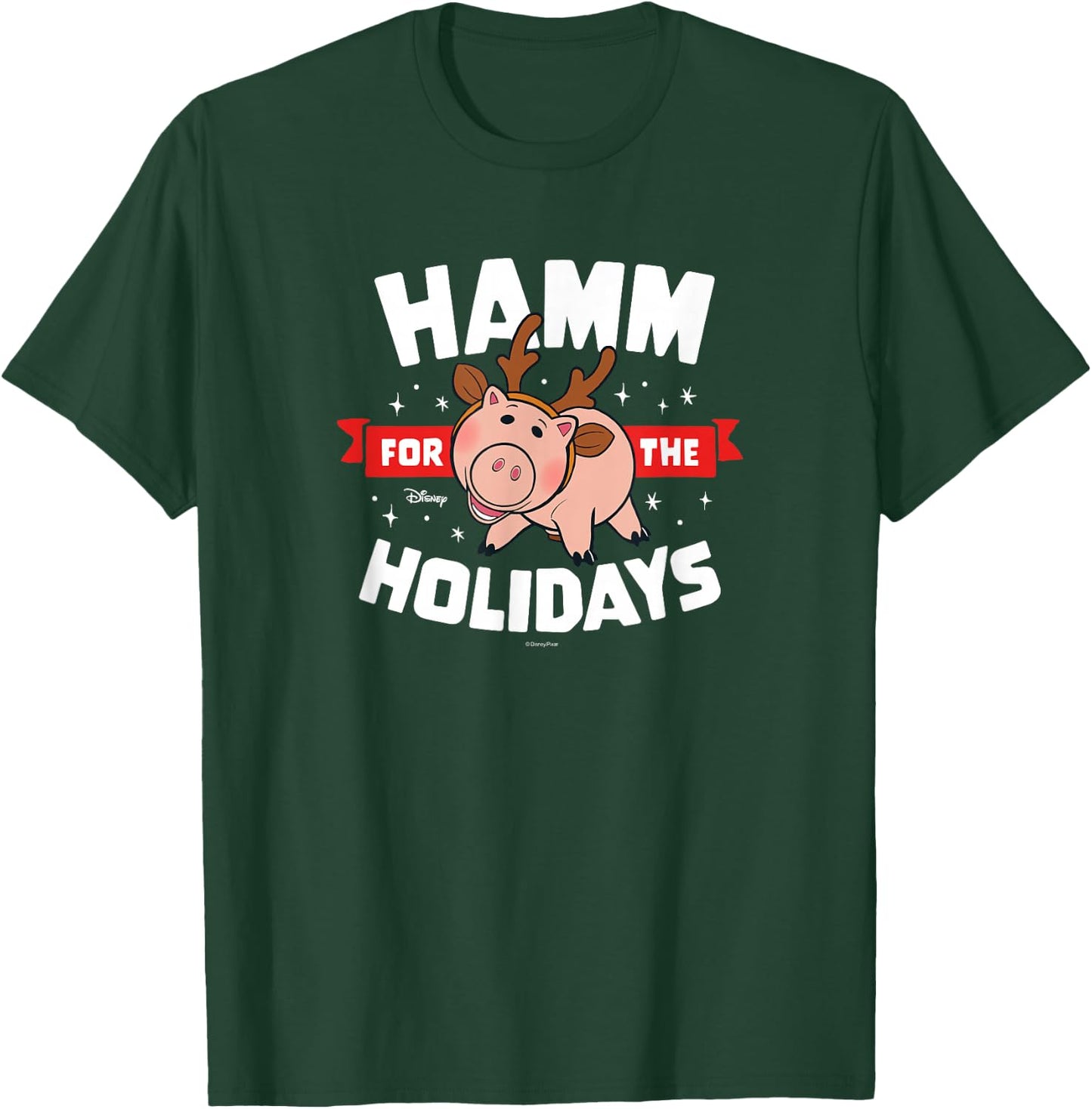 Toy Story - Hamm For The Holidays T-Shirt - T-Shirt | Forest