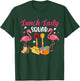 Lunch Lady Squad Couple Cute Flamingos Matching Proud Job T-Shirt - T-Shirt | Forest