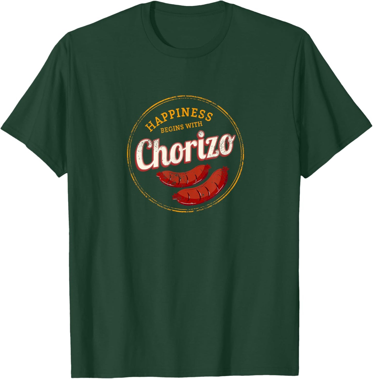 Chorizo Retro Sausage Vintage BBQ Gourmet Barbecue Souvenir T-Shirt - T-Shirt | Forest