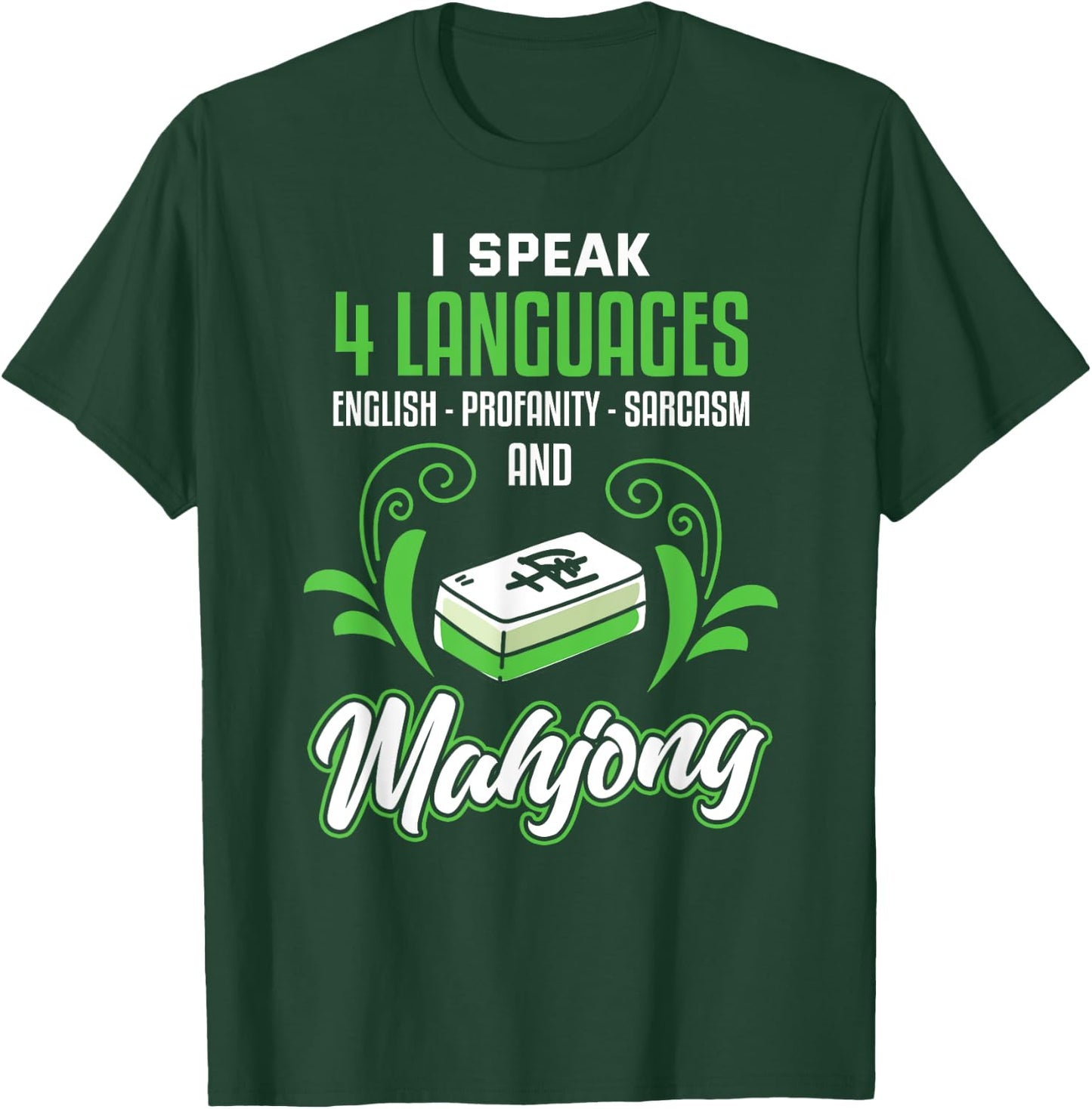 Funny Mahjong Shirt Sarcastic Game Mahjong Player T-Shirt - T-Shirt | Forest