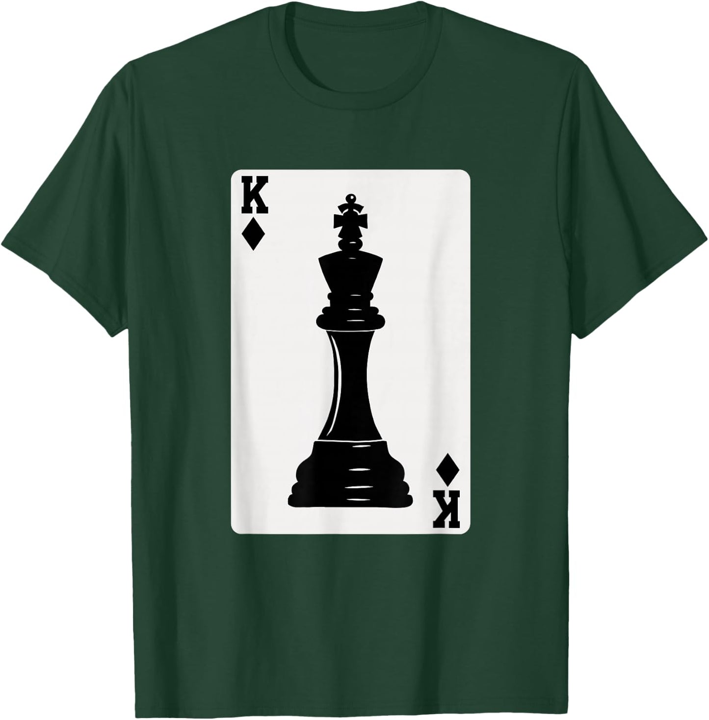 Chess King Playing Card T-Shirt - T-Shirt | Forest