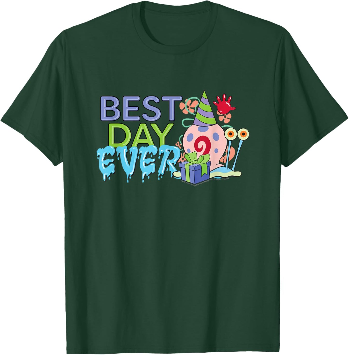 Spongebob Squarepants Best Day Ever Gary Birthday T-Shirt - T-Shirt | Forest