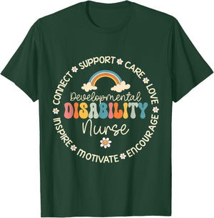 Developmental Disability Nurse Week Back to School T-Shirt - T-Shirt | Forest