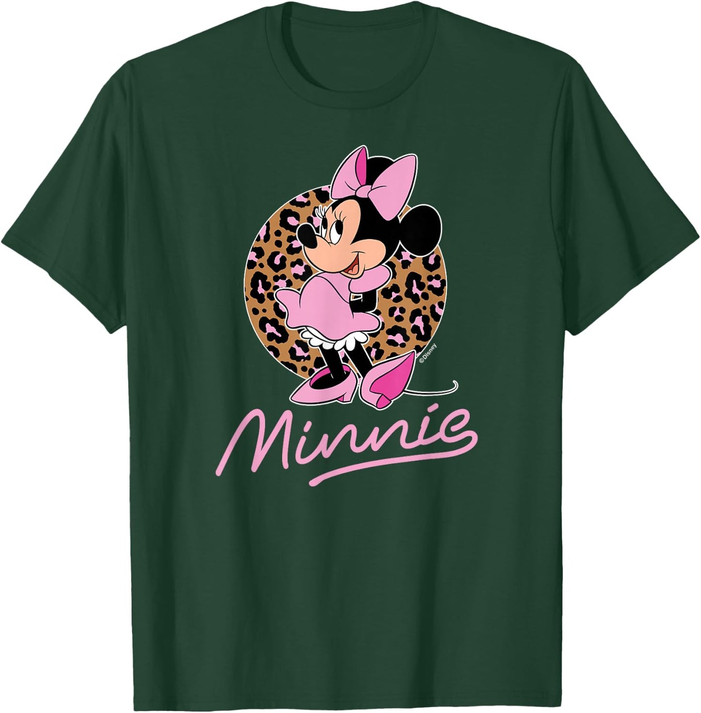 Disney - Minnie Leopard Print T-Shirt - T-Shirt | Forest
