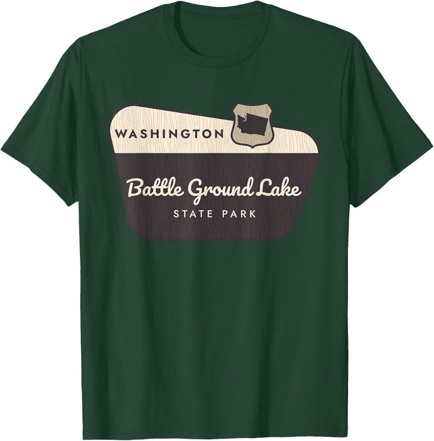 Battle Ground Lake State Park Washington Welcome Souvenir T-Shirt - T-Shirt | Forest