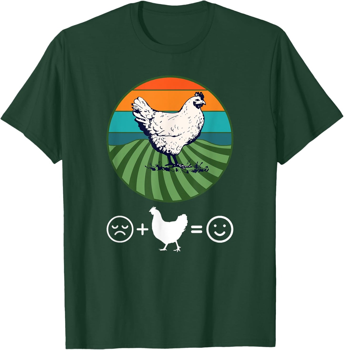 Chickens Make Me Happy T-Shirt - T-Shirt | Forest