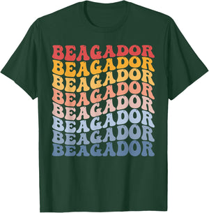 Beagador Groovy Retro T-Shirt - T-Shirt | Forest