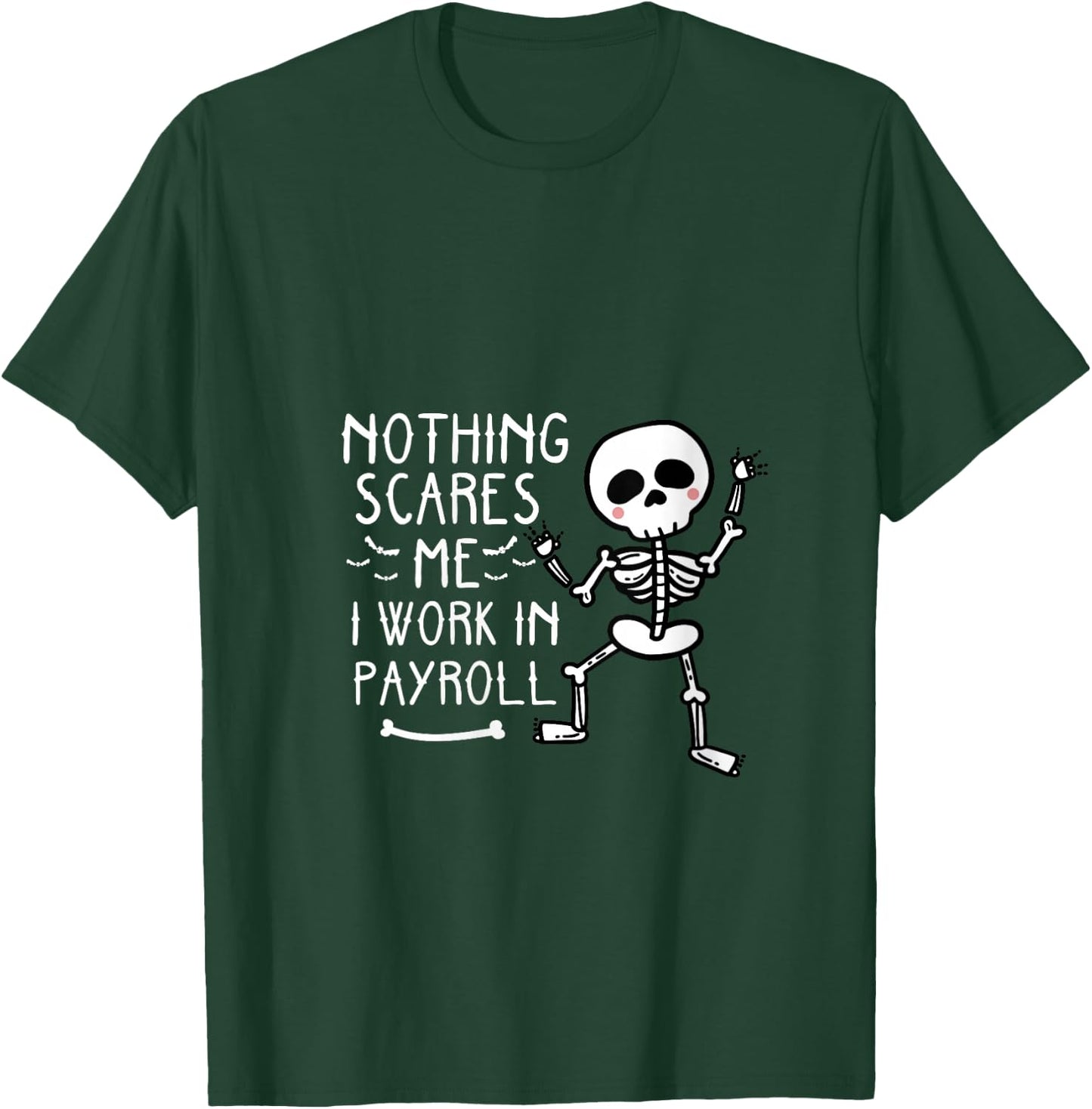 Funny Payroll Halloween Human Resources Dancing Skeleton V-Neck T-Shirt - T-Shirt | Forest