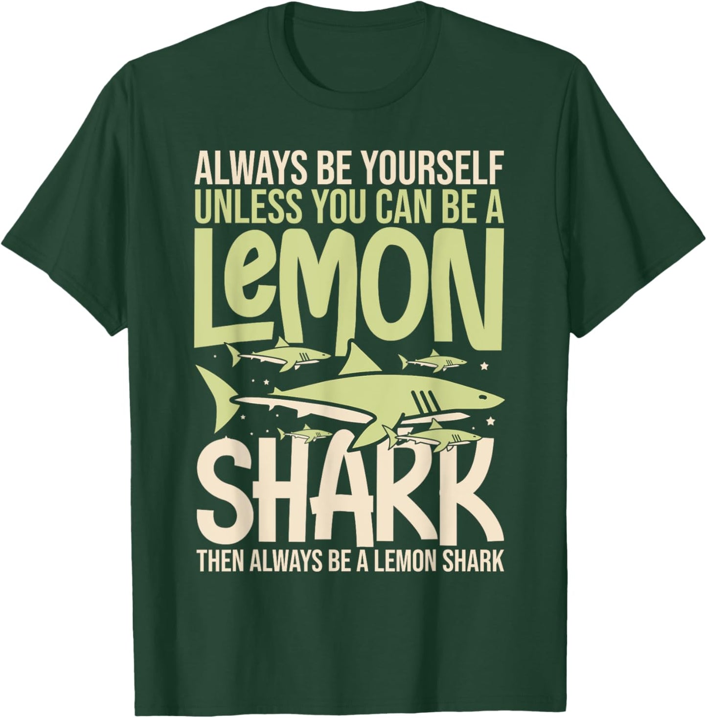 Lemon Shark Animal Tooth Funny Ocean T-Shirt - T-Shirt | Forest
