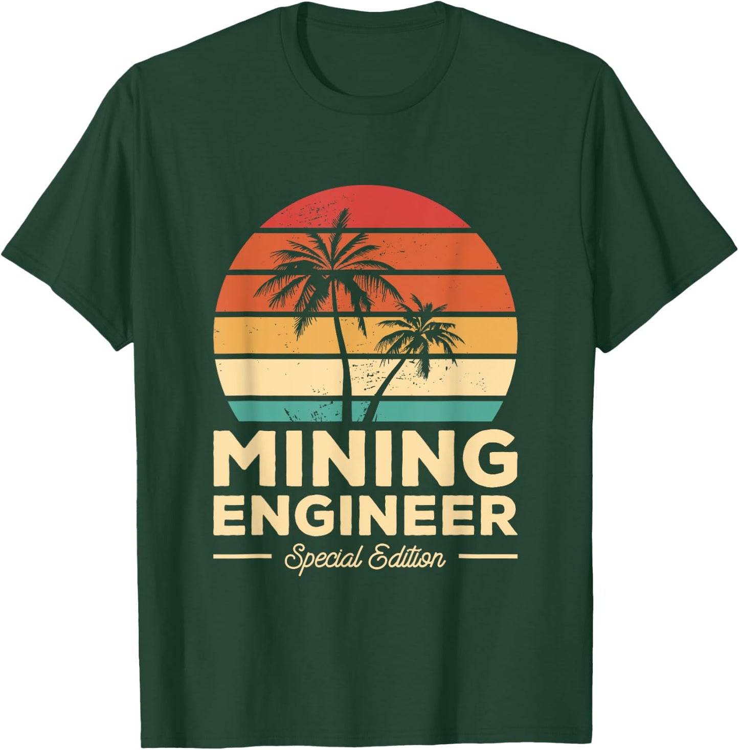 Vintage Mining Engineer T-Shirt - T-Shirt | Forest