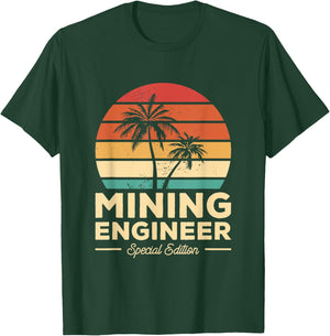 Vintage Mining Engineer T-Shirt - T-Shirt | Forest
