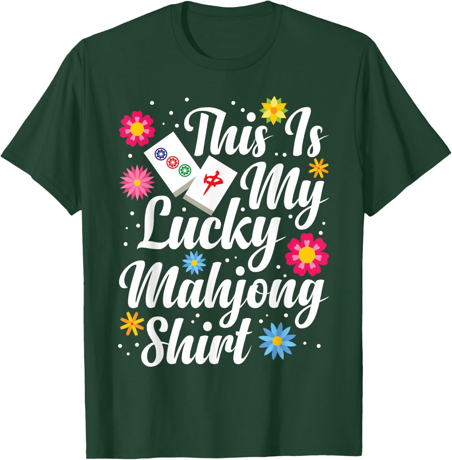 Mah Jongg Sock Mahjong Lover Mahjong Player Mahjong Game Set T-Shirt - T-Shirt | Forest