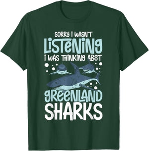 Greenland Shark Animal Tooth Funny Ocean T-Shirt - T-Shirt | Forest
