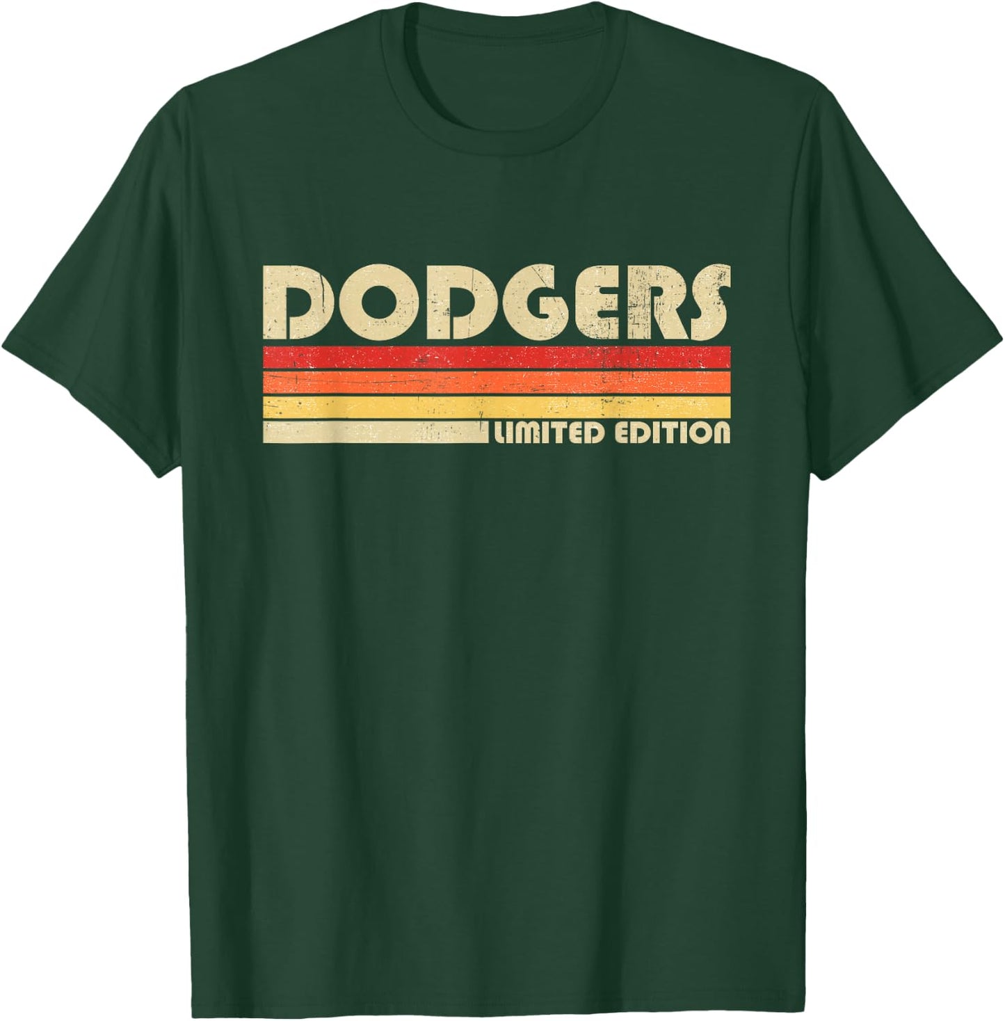 Vintage Dodgers Name Throwback Retro Gift Men Women Boy Girl T-Shirt - T-Shirt | Forest