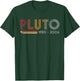 Pluto Never Forget Science and Astronomy Retro Style Nerd T-Shirt - T-Shirt | Forest