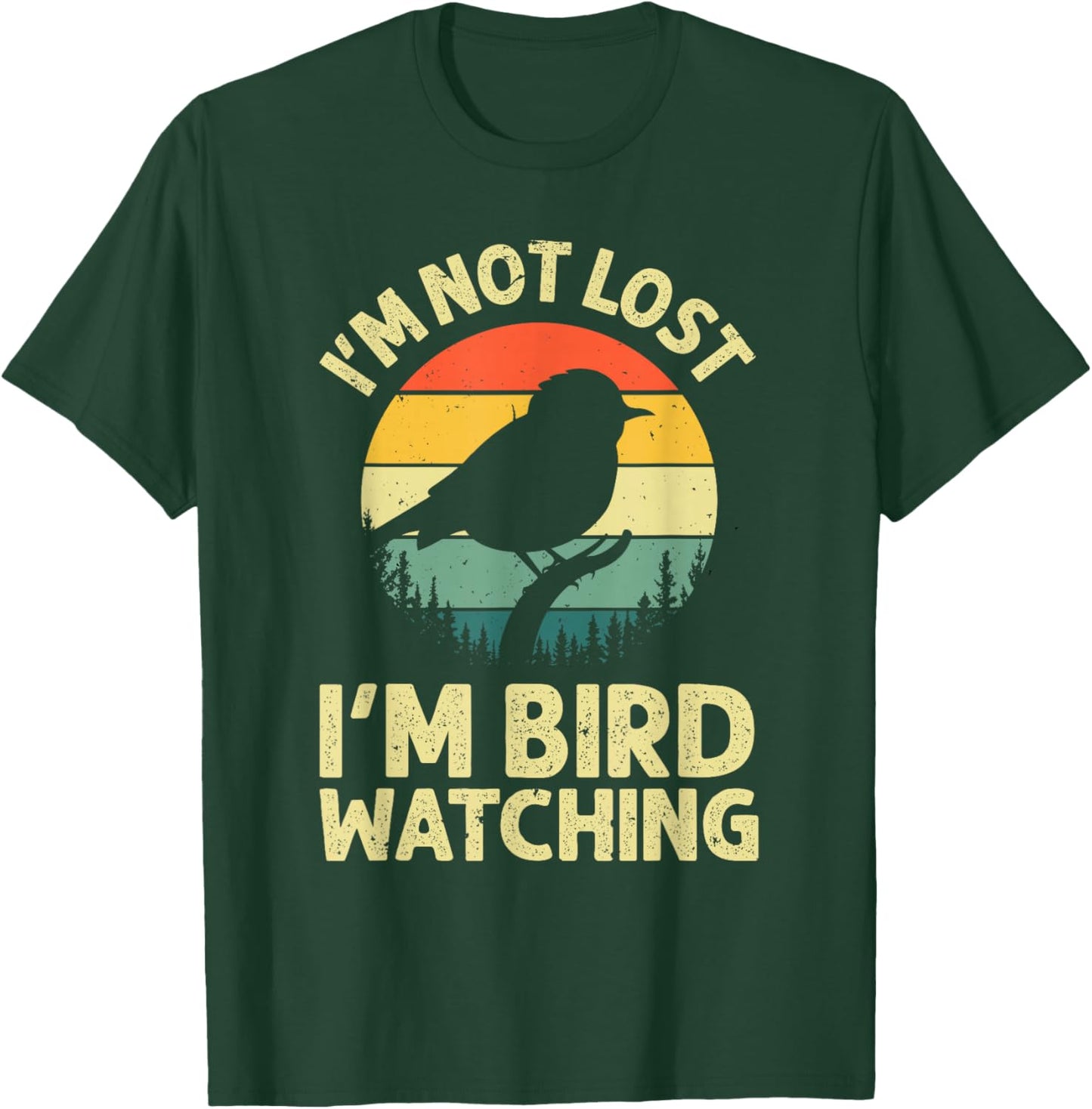 Cool Bird Watching Design Women Bird Watcher Birder T-Shirt - T-Shirt | Forest