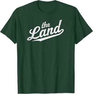 Vintage "The Land" Cleveland Ohio Script Retro Throwback T-Shirt - T-Shirt | Forest