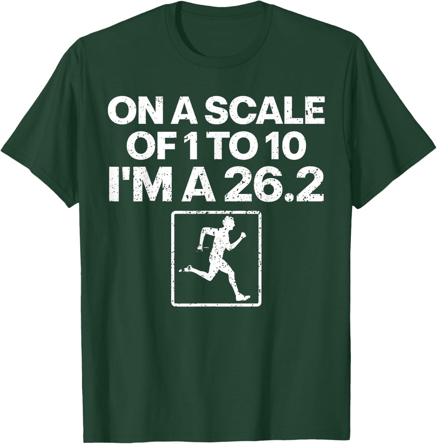 Funny Marathon Art Men Women Marathon Finisher 26.2 Running T-Shirt - T-Shirt | Forest