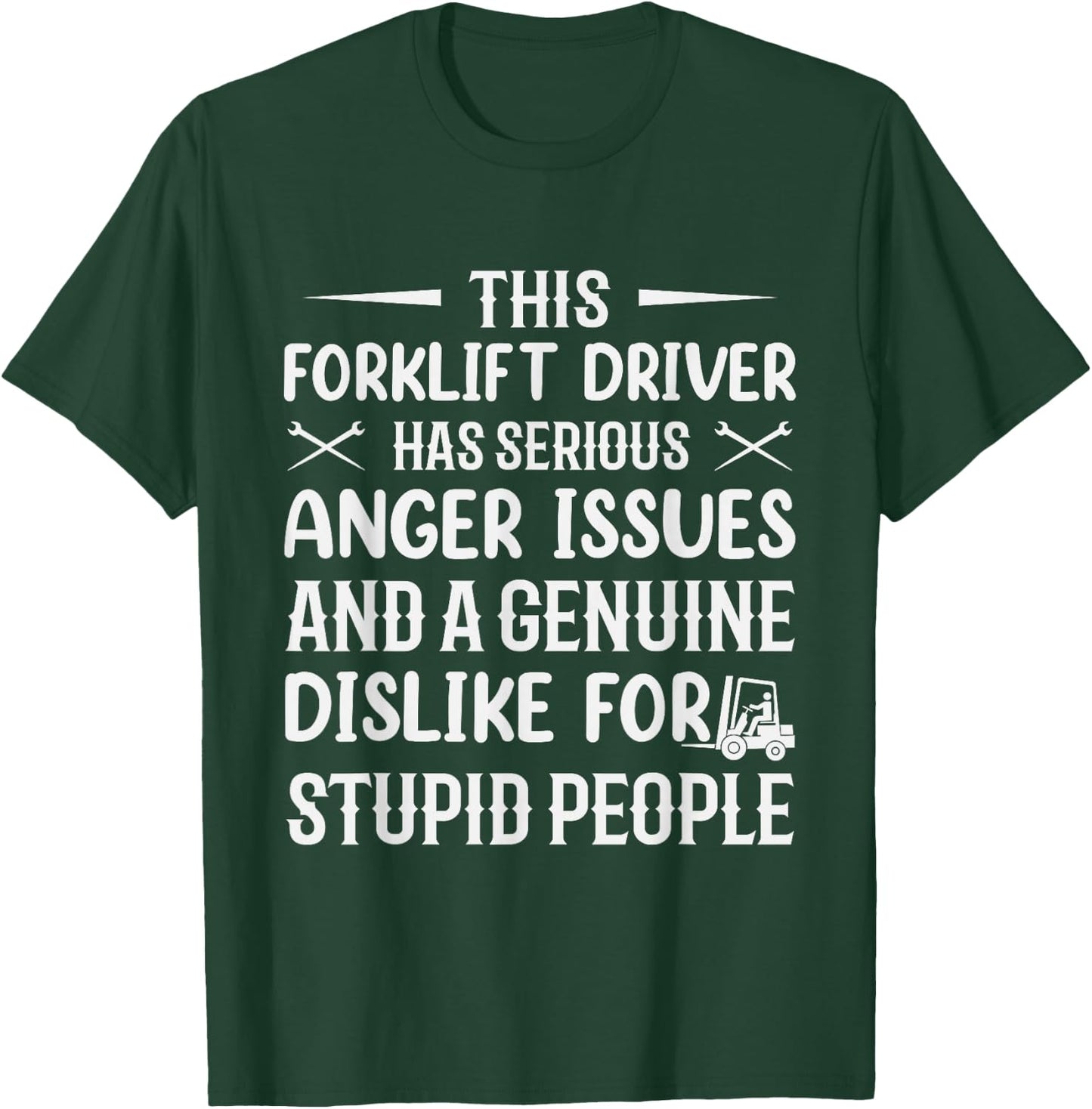 Funny Forklift Art Women Certified Forklift Drivers T-Shirt - T-Shirt | Forest