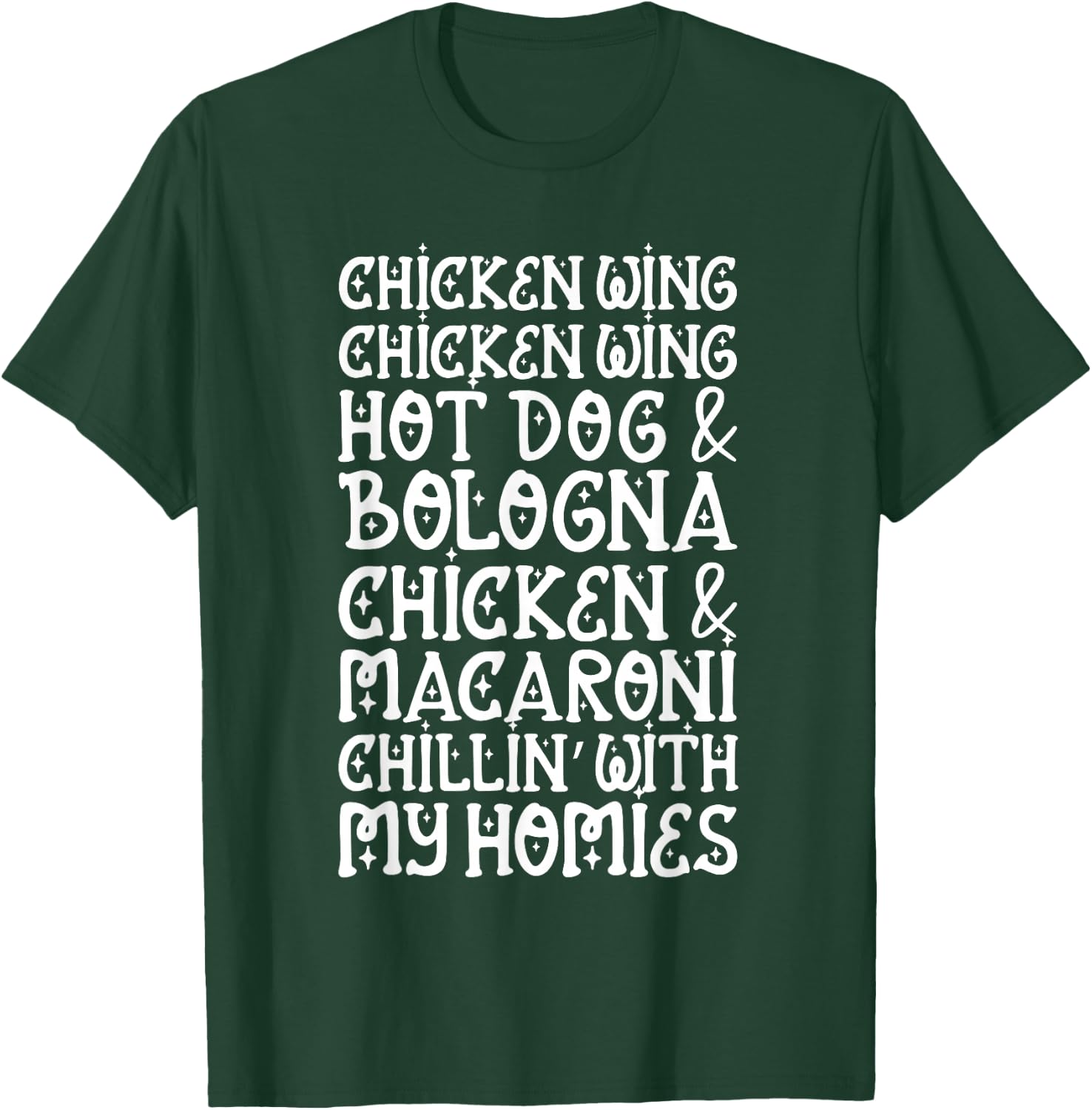 Chicken Wing Chicken Wing Hot Dog and Bologna Shirt Funny T-Shirt - T-Shirt | Forest