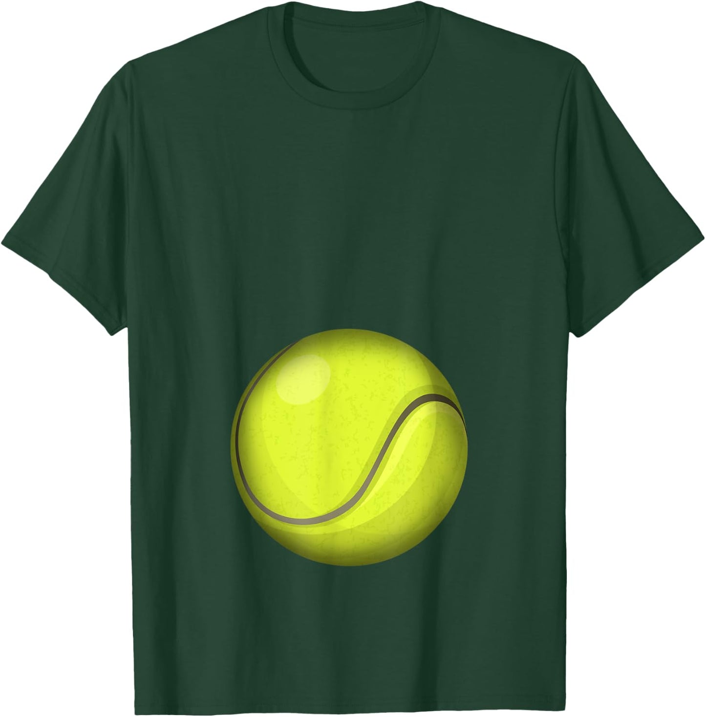 Funny Tennis Player Belly Pregnant Mama T-Shirt - T-Shirt | Forest