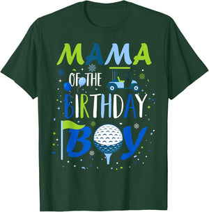 Mama of The Birthday Boy Hole in One Golf Sport Matching T-Shirt - T-Shirt | Forest