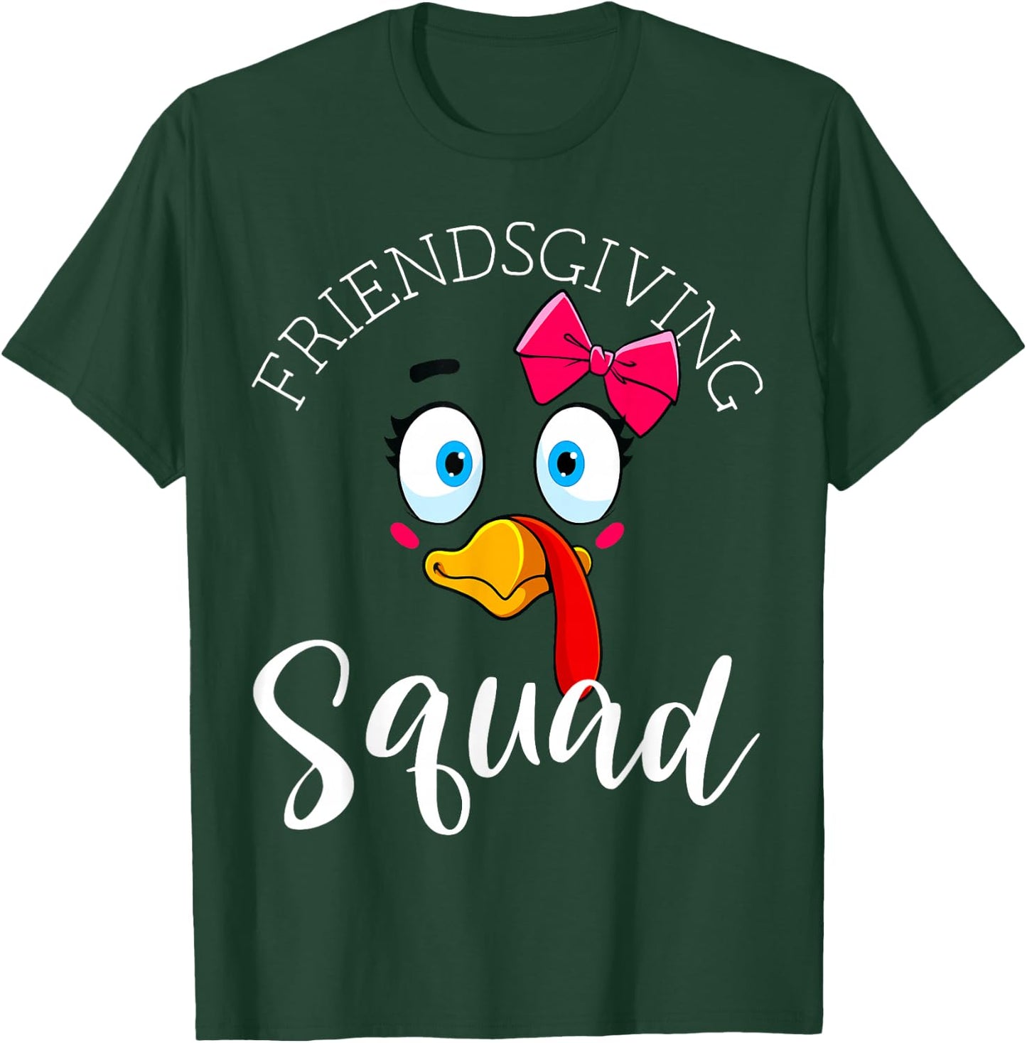 Friendsgiving Squad Gifts Happy Thanksgiving Turkey Day T-Shirt - T-Shirt | Forest