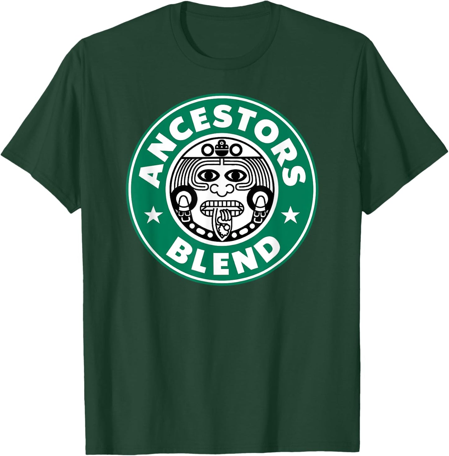 Ancestors Blend Funny Latin Ancient Aztec Mayan God T-Shirt - T-Shirt | Forest