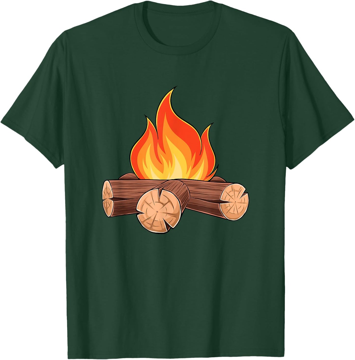 Fire S'mores Costume Group Camping T-Shirt - T-Shirt | Forest