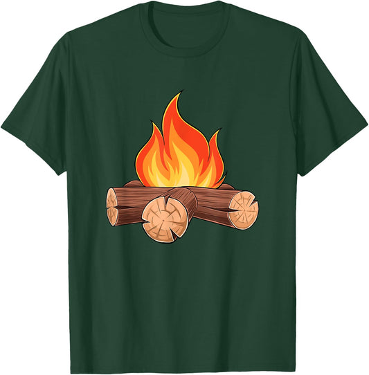 Fire S'mores Costume Group Camping T-Shirt - T-Shirt | Forest