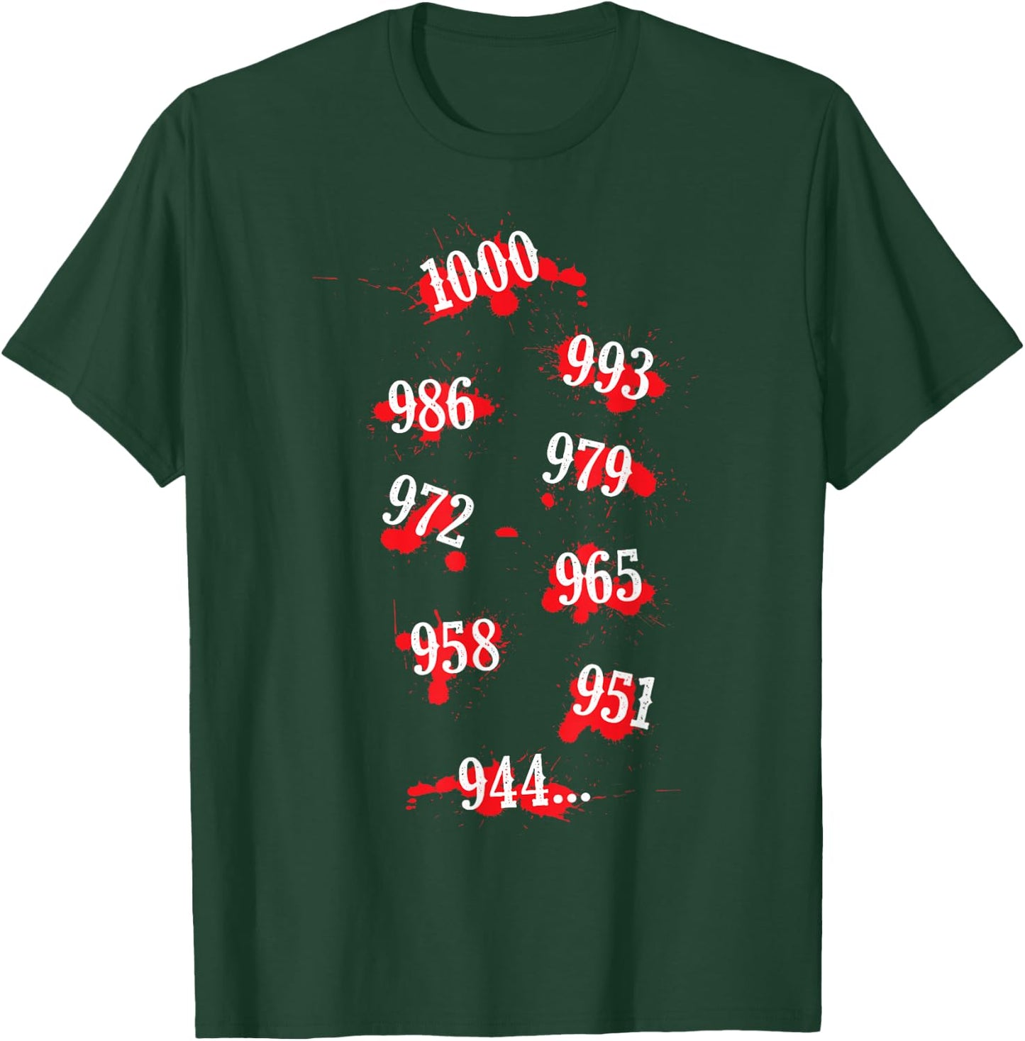 1000 Minus 7 Anime Manga Ghoul Otaku Cosplay T-Shirt - T-Shirt | Forest