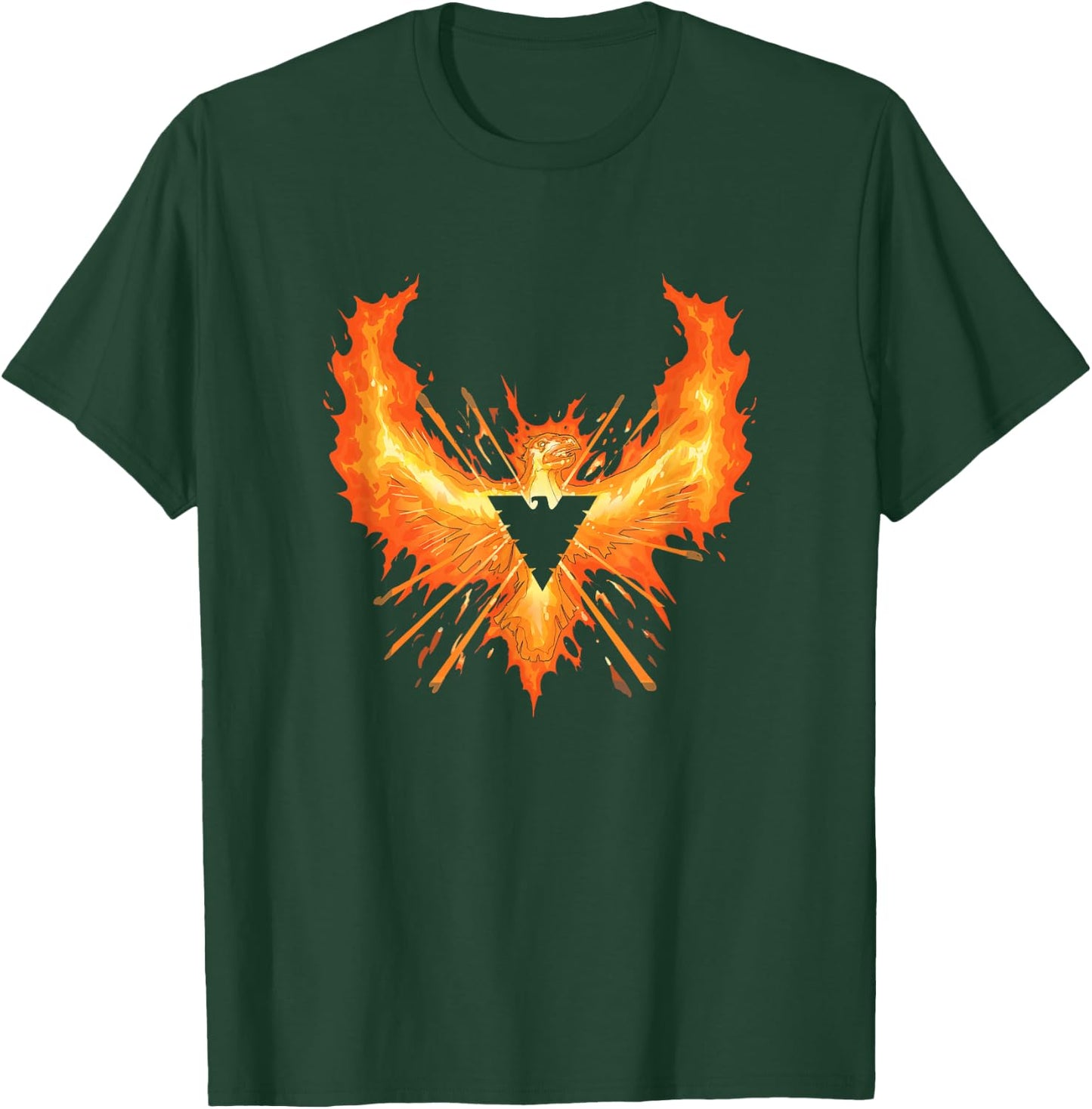 Marvel X-Men Phoenix Force Wings Spread In Flames Logo T-Shirt - T-Shirt | Forest