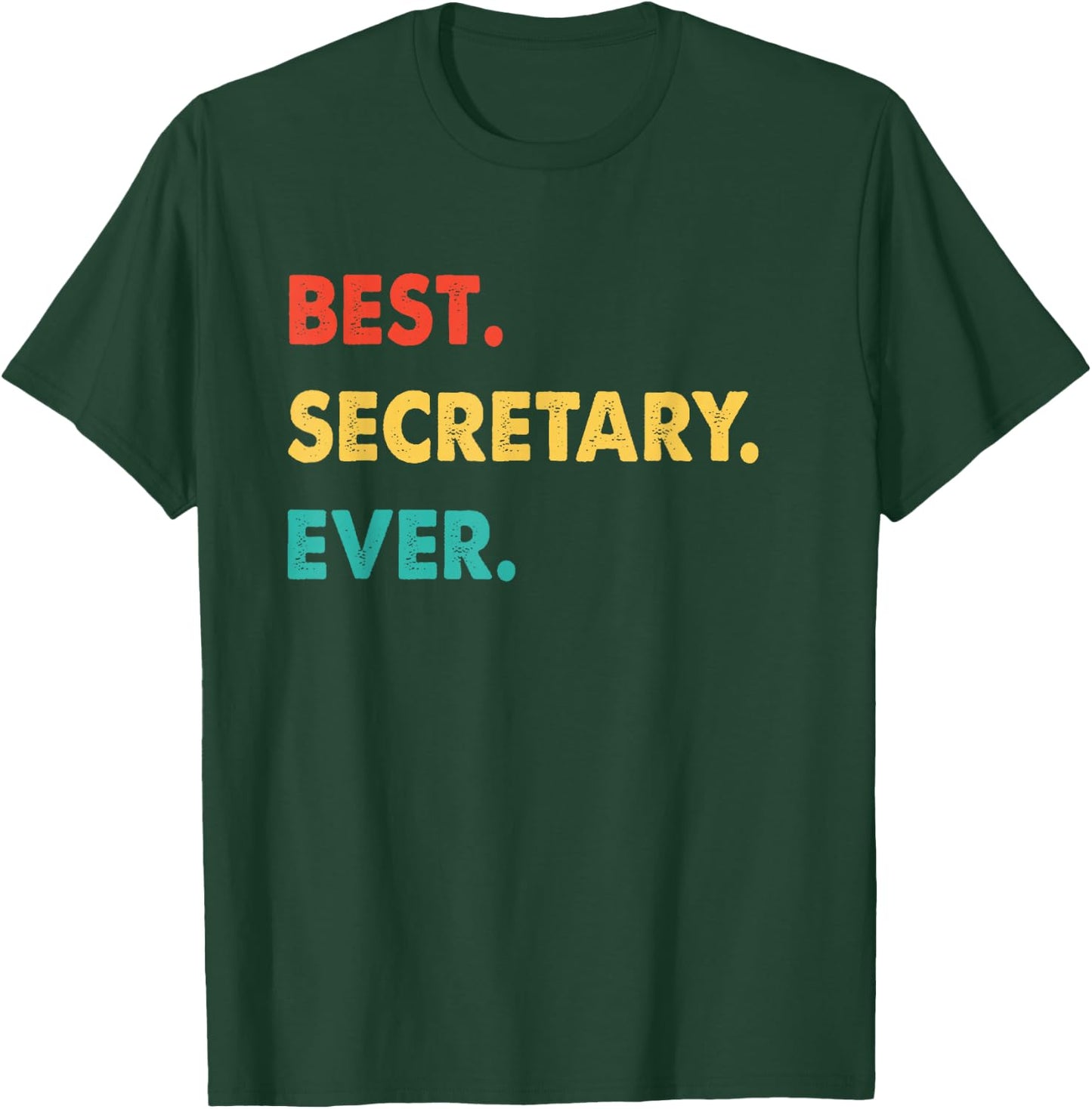 Secretary Retro Best Secretary Ever T-Shirt - T-Shirt | Forest