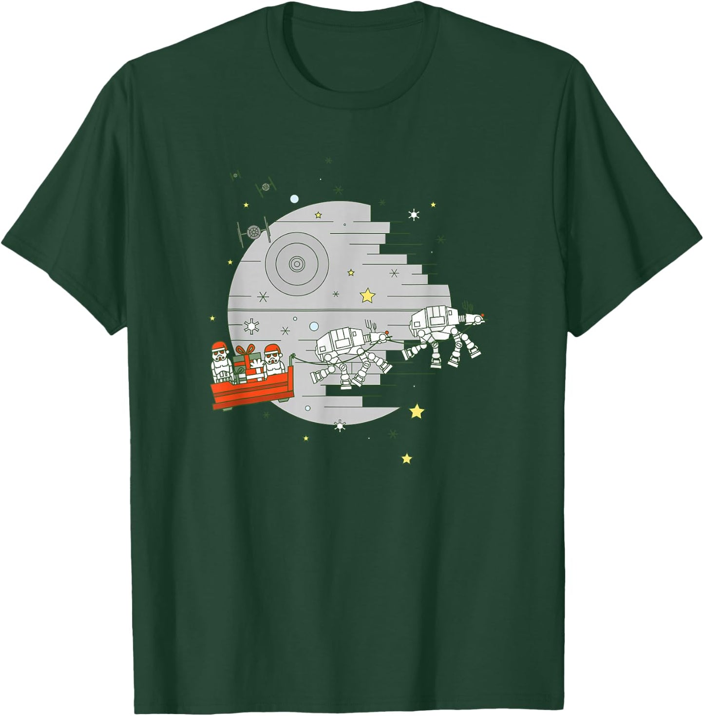 Star Wars Christmas Death Star Sleigh Ride T-Shirt - T-Shirt | Forest
