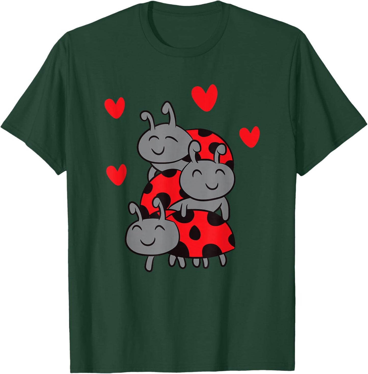 Ladybugs Love Cute Insect Love Ladybugs T-Shirt - T-Shirt | Forest