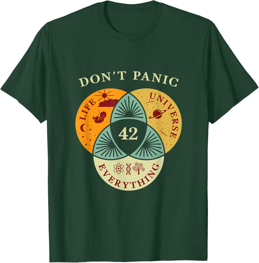 Life Universe Everything 42 Science Fiction Space Lovers T-Shirt - T-Shirt | Forest