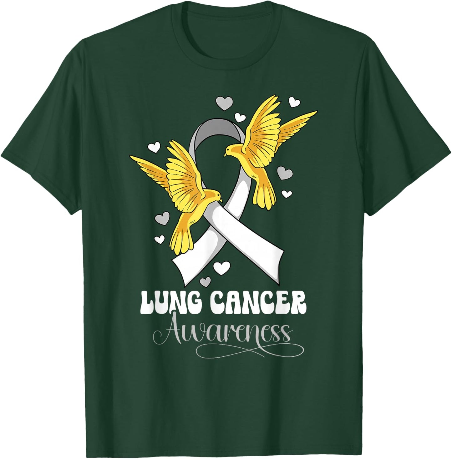 Lung Cancer Awareness T-Shirt - T-Shirt | Forest