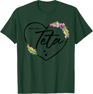 World's Greatest Teta for the Best Teta Ever T-Shirt - T-Shirt | Forest