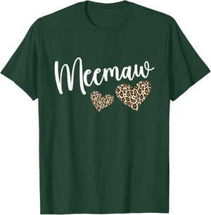 Meemaw Grandma Heart Meemaw Grandmother T-Shirt - T-Shirt | Forest
