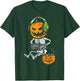 Gamer Pumpkin Skeleton Funny Halloween Gaming Boys Men Kids T-Shirt - T-Shirt | Forest
