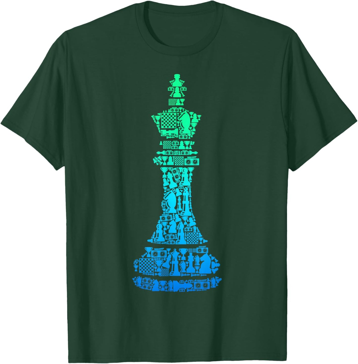 Chess King Boys Kids Men Youth T-Shirt - T-Shirt | Forest