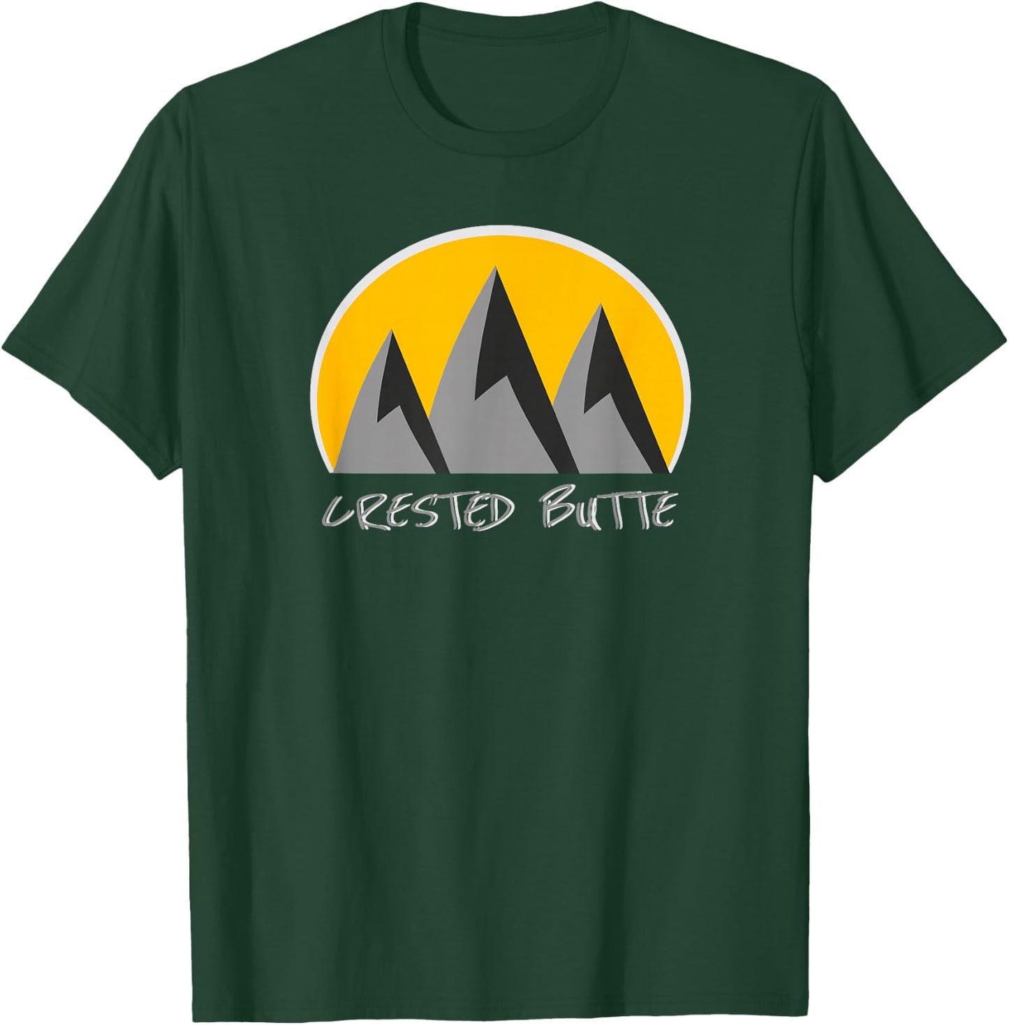 Crested Butte, Colorado Snow Ski & Outdoor Paradise T-Shirt - T-Shirt | Forest