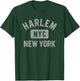 Harlem New York NYC Gym Style Distressed Gray Print T-Shirt - T-Shirt | Forest