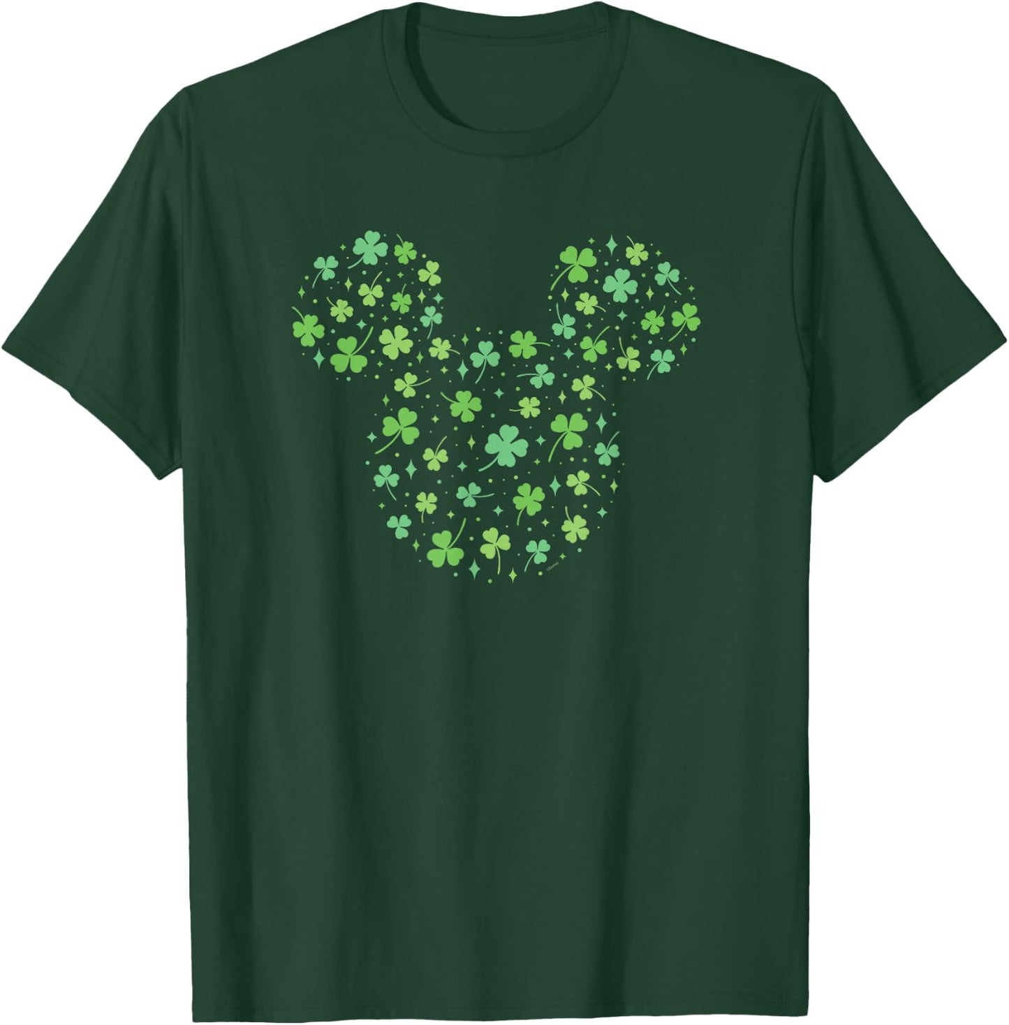 Disney Mickey Mouse Icon Shamrock Clovers St Patrick's Day T-Shirt - T-Shirt | Forest