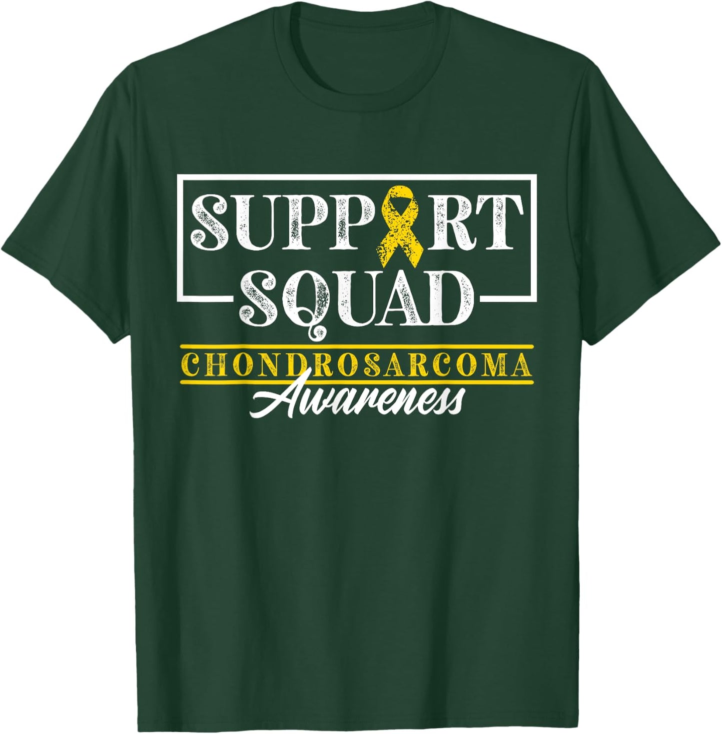 Bone Cancer I Support Awareness Squad I Chondrosarcoma T-Shirt - T-Shirt | Forest