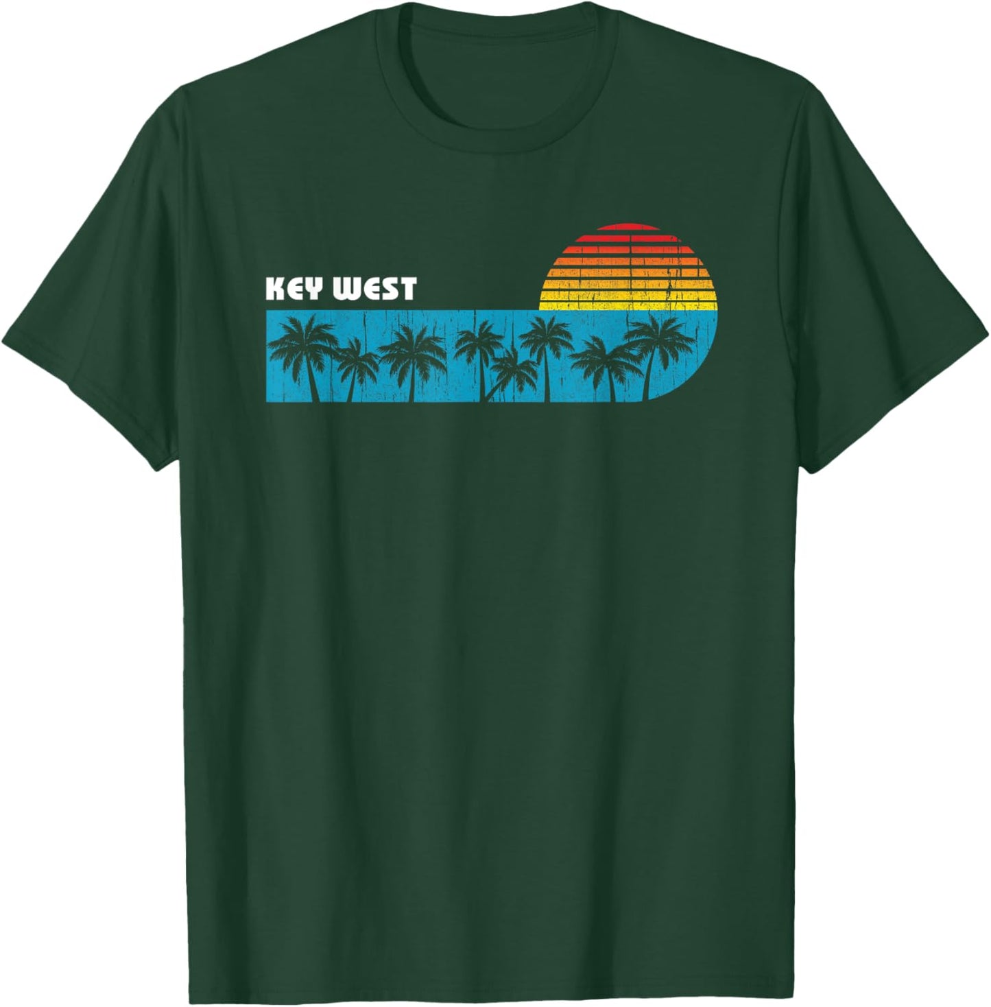 Vintage Key West Florida Keys Boys Vacation Souvenir T-Shirt - T-Shirt | Forest