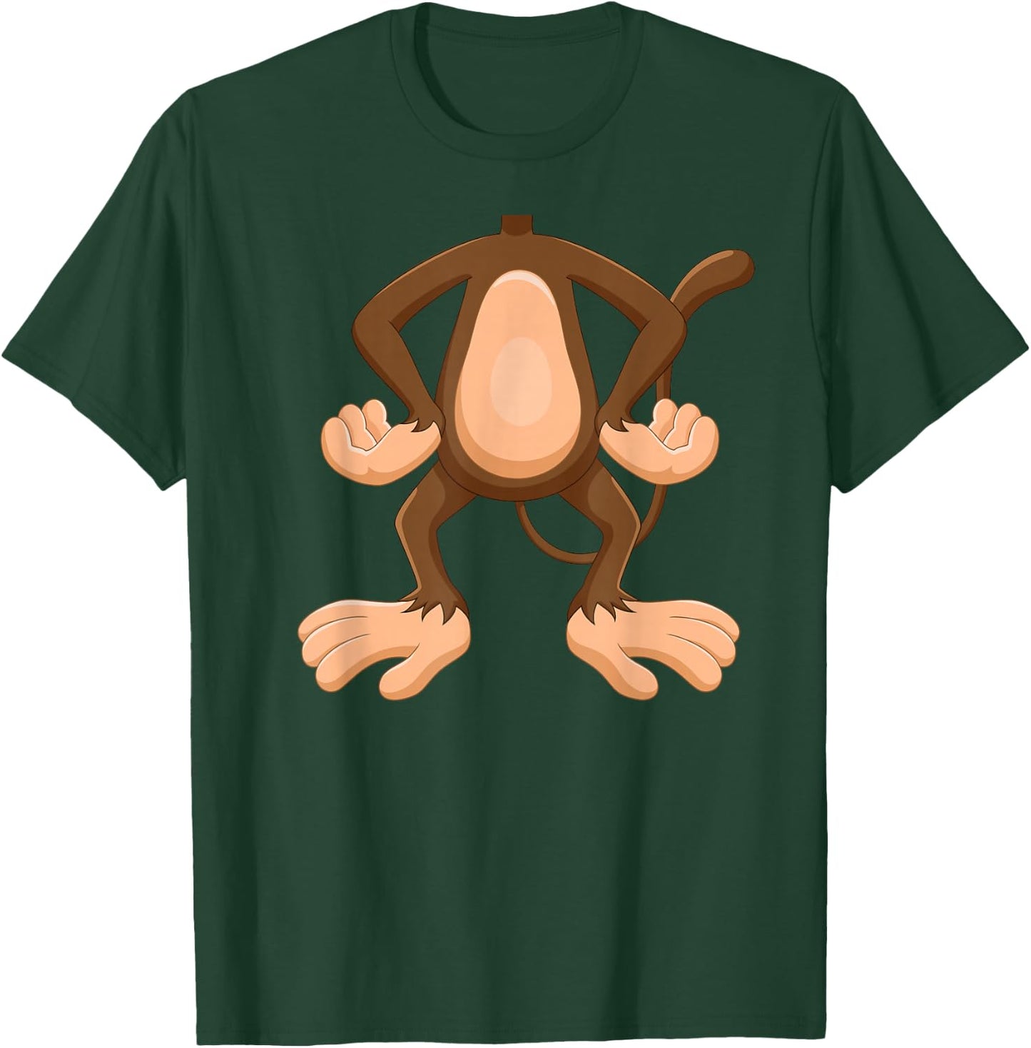 Monkey Costume Cute Boys Girls Zoo T-Shirt - T-Shirt | Forest