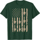 Lumberjack Chopping Woods Logger Lumber USA Flag Chainsaw Kids Men T-Shirt - T-Shirt | Forest