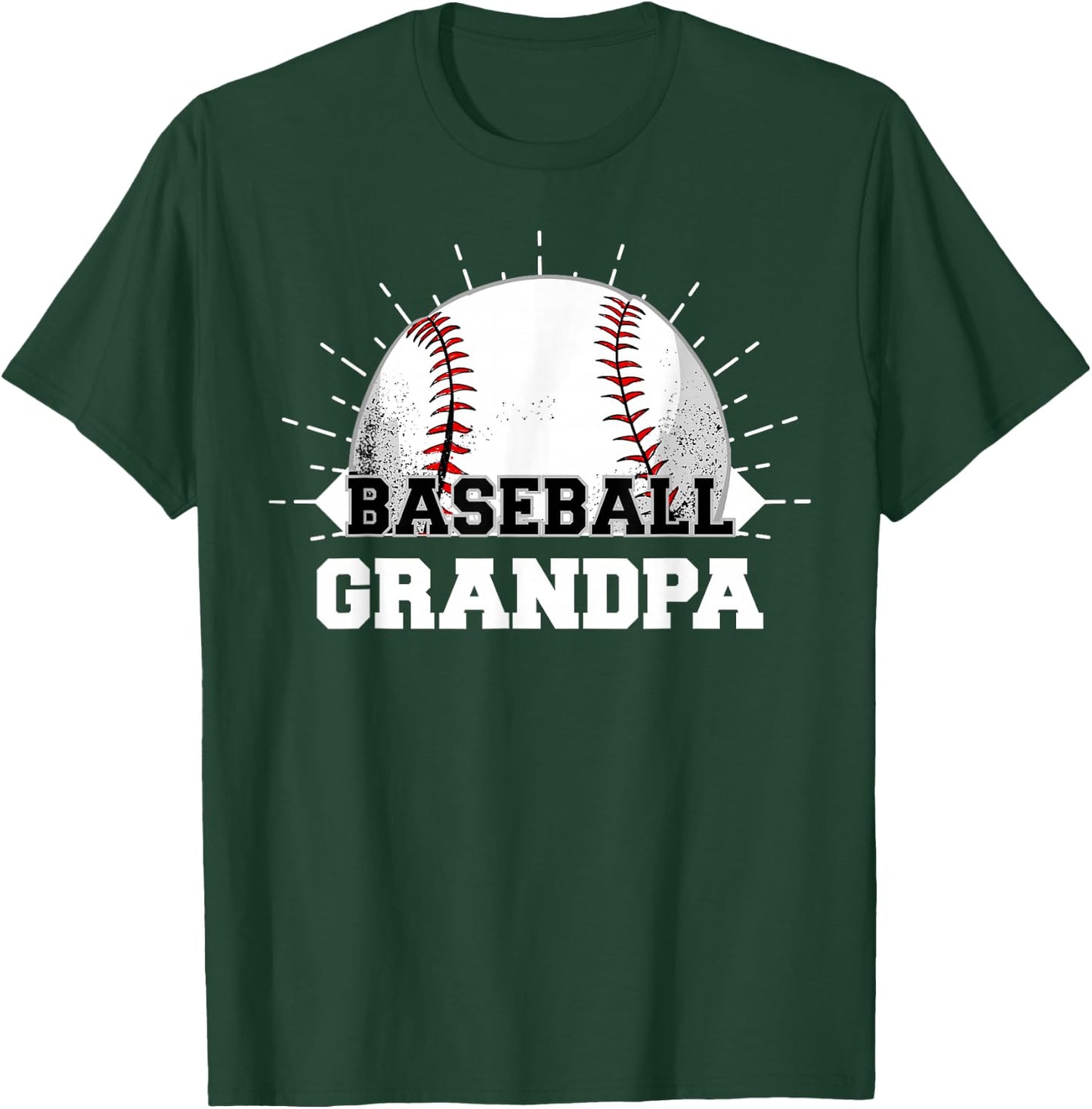 Game Day Sports Lover Funny Baseball Grandpa T-Shirt - T-Shirt | Forest
