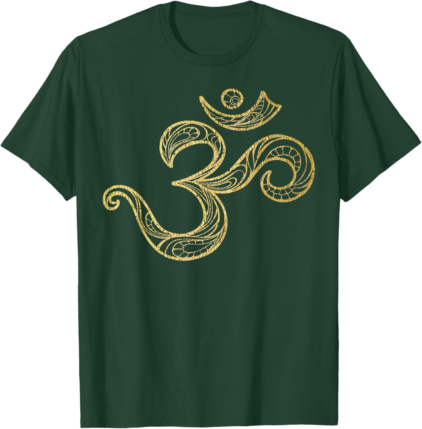 Om Symbol Yoga Meditation Namaste Spiritual Mantra Mandala T-Shirt - T-Shirt | Forest